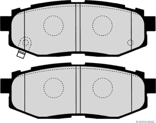 Herth+Buss Jakoparts J3617007 - Комплект спирачно феродо, дискови спирачки vvparts.bg