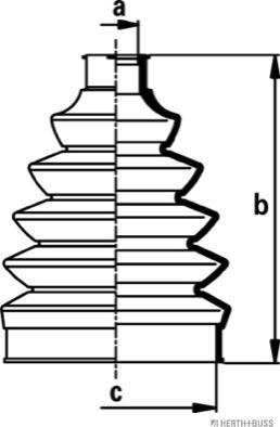 Herth+Buss Jakoparts J2860908 - Маншон, полуоска vvparts.bg