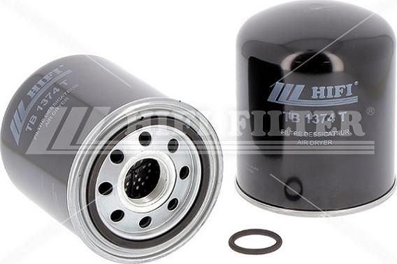 HIFI FILTER TB 1374 T - Пълнител-изсушител на въздуха, пневматична система vvparts.bg