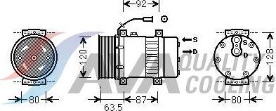 HIGHWAY AUTOMOTIVE 45041006 - Компресор, климатизация vvparts.bg