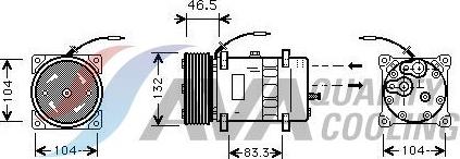 HIGHWAY AUTOMOTIVE 45057004 - Компресор, климатизация vvparts.bg