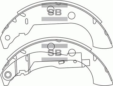 Hi-Q SA158 - Комплект спирачна челюст vvparts.bg