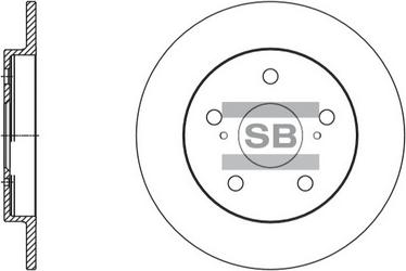 Hi-Q SD4616 - Спирачен диск vvparts.bg