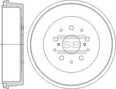 Hi-Q SD4055 - Спирачен барабан vvparts.bg