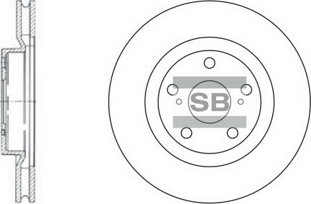 Hi-Q SD4021 - Спирачен диск vvparts.bg