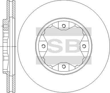 Hi-Q SD4108 - Спирачен диск vvparts.bg