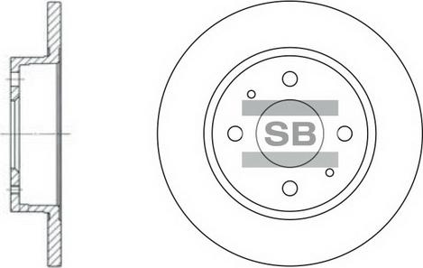 Hi-Q SD4216 - Спирачен диск vvparts.bg