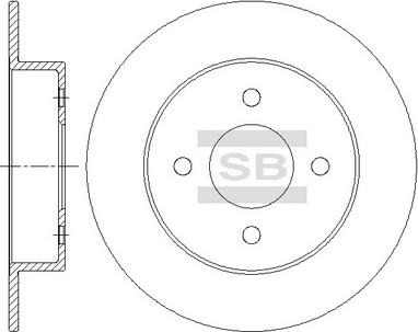 Hi-Q SD4224 - Спирачен диск vvparts.bg