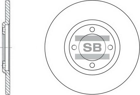 Hi-Q SD5104 - Спирачен диск vvparts.bg