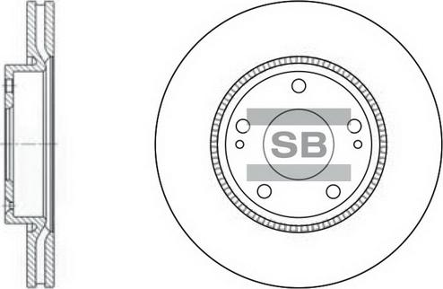 Hi-Q SD1048 - Спирачен диск vvparts.bg