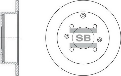 Hi-Q SD1047 - Спирачен диск vvparts.bg