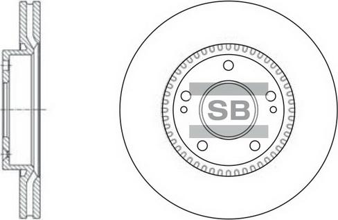 Hi-Q SD1056 - Спирачен диск vvparts.bg