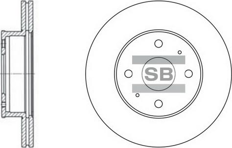 Hi-Q SD1004 - Спирачен диск vvparts.bg