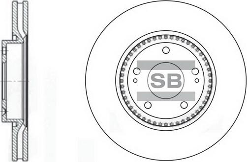 Hi-Q SD1005 - Спирачен диск vvparts.bg