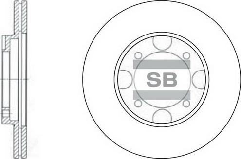 Hi-Q SD1013 - Спирачен диск vvparts.bg