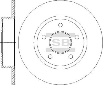 Hi-Q SD3045 - Спирачен диск vvparts.bg