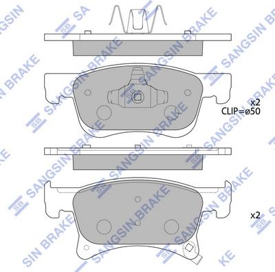 Hi-Q SP4194 - Комплект спирачно феродо, дискови спирачки vvparts.bg