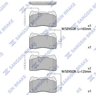 Hi-Q SP4145B - Комплект спирачно феродо, дискови спирачки vvparts.bg