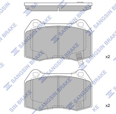 Hi-Q SP1494 - Комплект спирачно феродо, дискови спирачки vvparts.bg