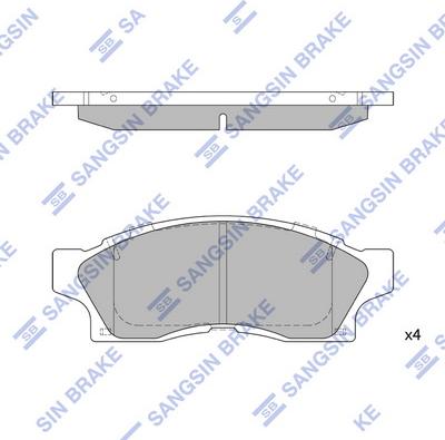 Hi-Q SP1465 - Комплект спирачно феродо, дискови спирачки vvparts.bg