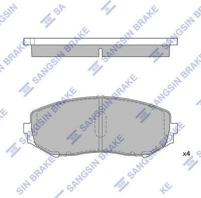 Hi-Q SP1416 - Комплект спирачно феродо, дискови спирачки vvparts.bg