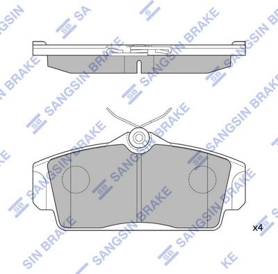 Hi-Q SP1482 - Комплект спирачно феродо, дискови спирачки vvparts.bg