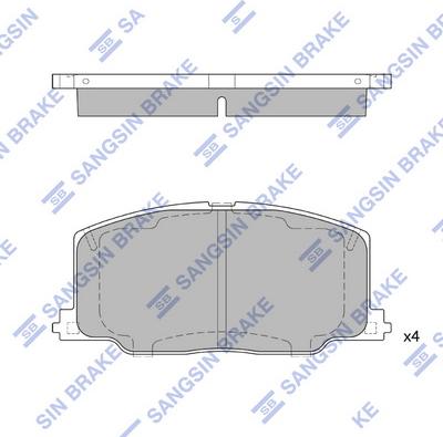 Hi-Q SP1436 - Комплект спирачно феродо, дискови спирачки vvparts.bg