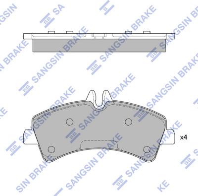 Hi-Q SP1426 - Комплект спирачно феродо, дискови спирачки vvparts.bg