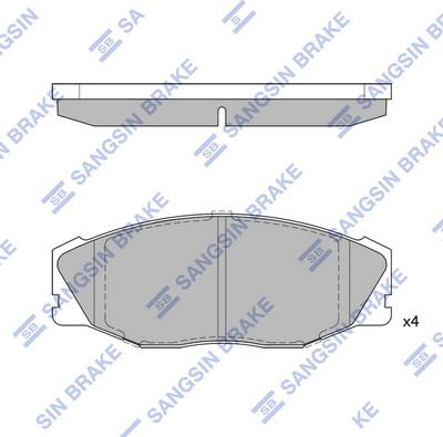 Hi-Q SP1421 - Комплект спирачно феродо, дискови спирачки vvparts.bg