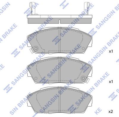 Hi-Q SP1473 - Комплект спирачно феродо, дискови спирачки vvparts.bg