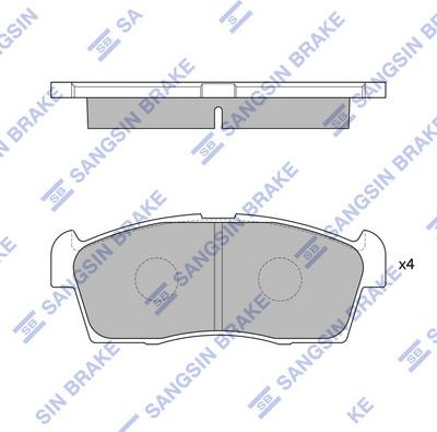 Hi-Q SP1592 - Комплект спирачно феродо, дискови спирачки vvparts.bg