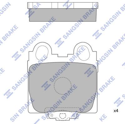 Hi-Q SP1554 - Комплект спирачно феродо, дискови спирачки vvparts.bg