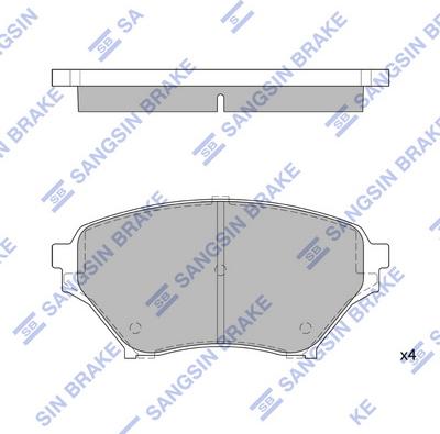 Hi-Q SP1524 - Комплект спирачно феродо, дискови спирачки vvparts.bg