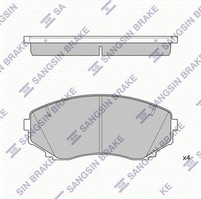 Spidan 32269 - Комплект спирачно феродо, дискови спирачки vvparts.bg