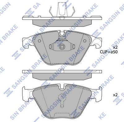 Hi-Q SP1695 - Комплект спирачно феродо, дискови спирачки vvparts.bg