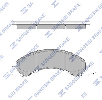 Hi-Q SP1667 - Комплект спирачно феродо, дискови спирачки vvparts.bg