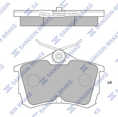 Hi-Q SP1635 - Комплект спирачно феродо, дискови спирачки vvparts.bg