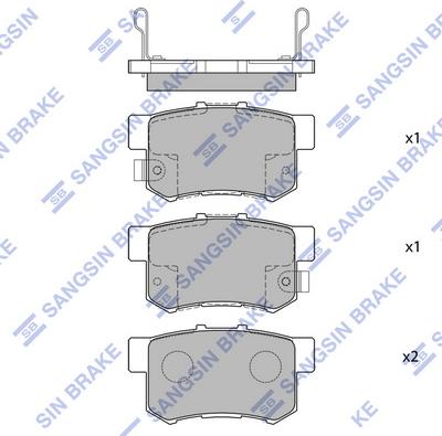 Hi-Q SP1076-R - Комплект спирачно феродо, дискови спирачки vvparts.bg