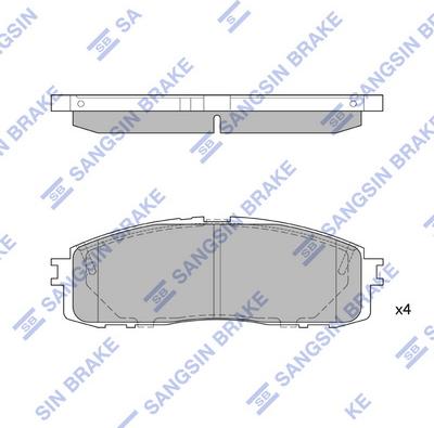 AUTO DELTA DP422 - Комплект спирачно феродо, дискови спирачки vvparts.bg