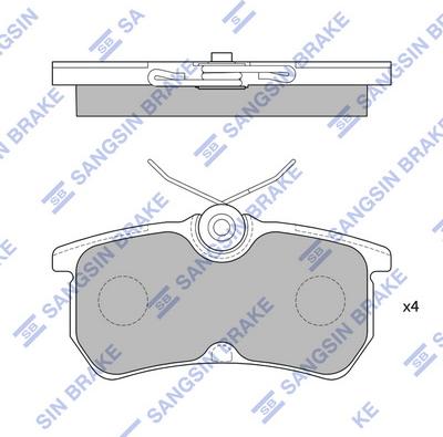 Hi-Q SP1865 - Комплект спирачно феродо, дискови спирачки vvparts.bg