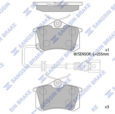 Meyle MBP0455 - Комплект спирачно феродо, дискови спирачки vvparts.bg