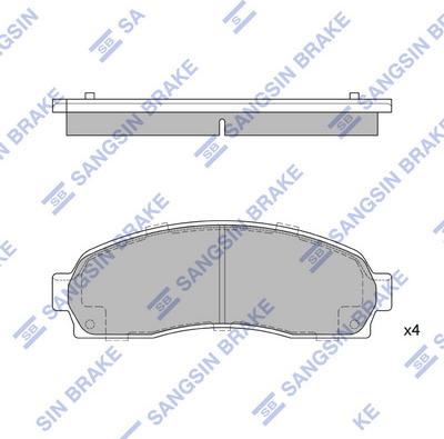 Hi-Q SP1369 - Комплект спирачно феродо, дискови спирачки vvparts.bg