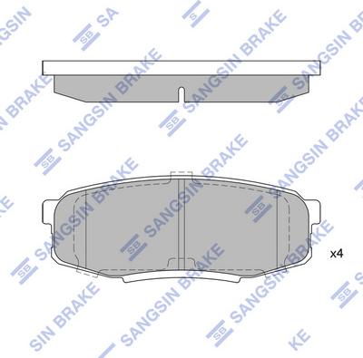 Hi-Q SP1382 - Комплект спирачно феродо, дискови спирачки vvparts.bg