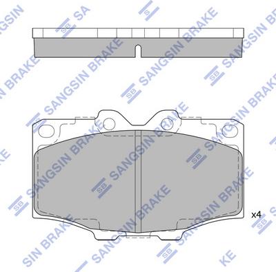 Hi-Q SP1378 - Комплект спирачно феродо, дискови спирачки vvparts.bg