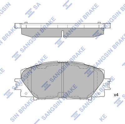 Hi-Q SP1377 - Комплект спирачно феродо, дискови спирачки vvparts.bg