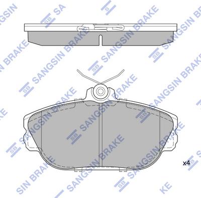 Hi-Q SP1263 - Комплект спирачно феродо, дискови спирачки vvparts.bg