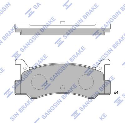 Hi-Q SP1215 - Комплект спирачно феродо, дискови спирачки vvparts.bg