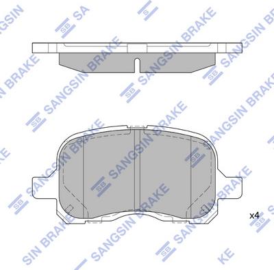 Hi-Q SP1270 - Комплект спирачно феродо, дискови спирачки vvparts.bg