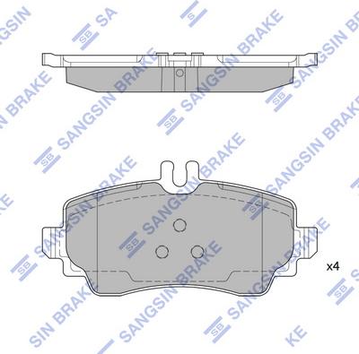 Hi-Q SP1744 - Комплект спирачно феродо, дискови спирачки vvparts.bg