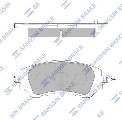 Hi-Q SP1780 - Комплект спирачно феродо, дискови спирачки vvparts.bg